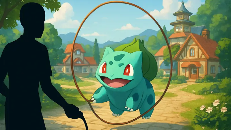 Бульбазавр прыгает со скакалкой в Pokémon Pokopia, представляя новое событие.