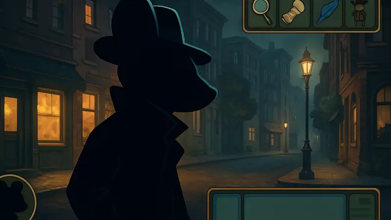 Скриншот из Mouse P.I. for Hire с главным героем-мышонком и интерфейсом