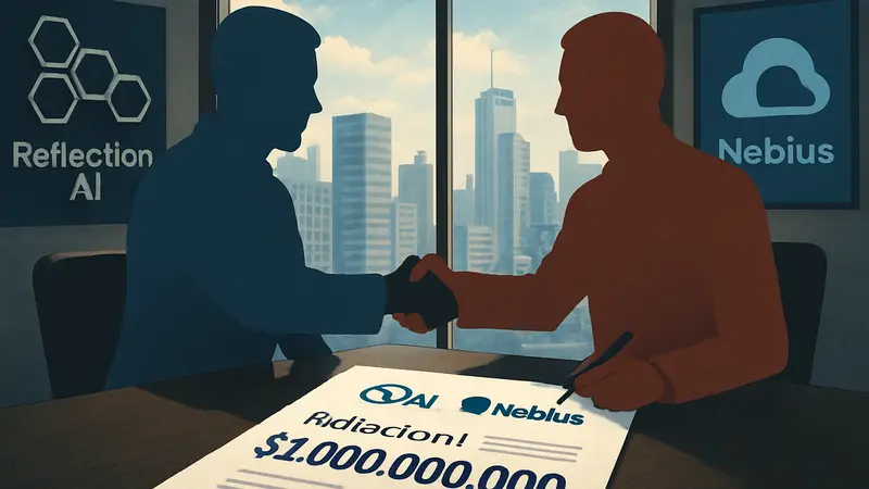 Договор о сотрудничестве Reflection AI и Nebius, на котором указана сумма в $1 миллиард.