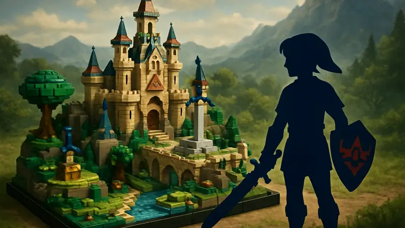Набор LEGO по мотивам игры The Legend of Zelda, детализированная модель