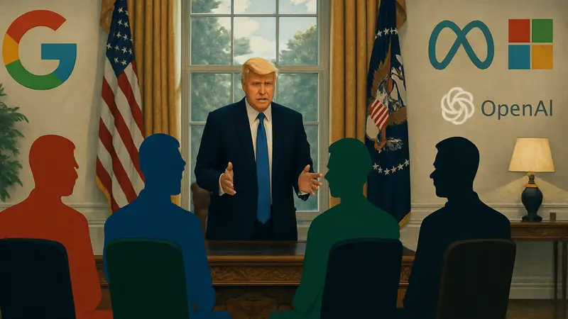 Дональд Трамп встречается с руководителями Google, Meta, Microsoft и OpenAI