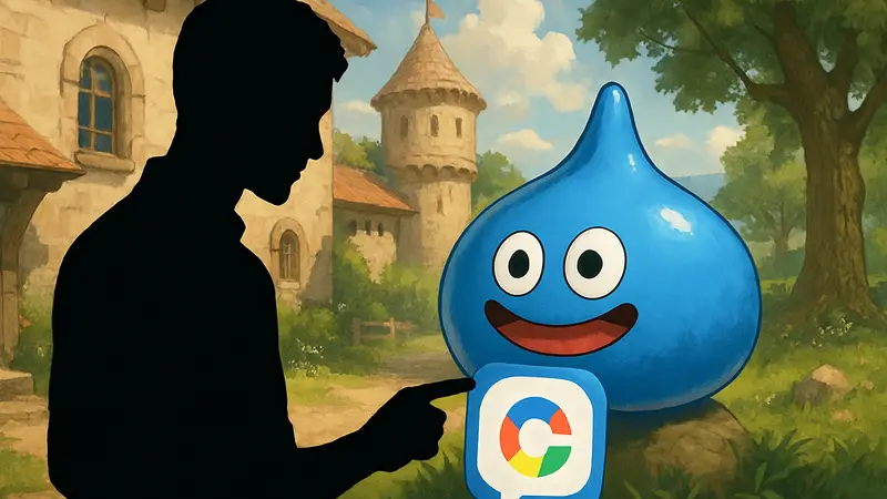 ИИ-компаньон Chatty Slimey из Dragon Quest X, работающий на Gemini от Google.