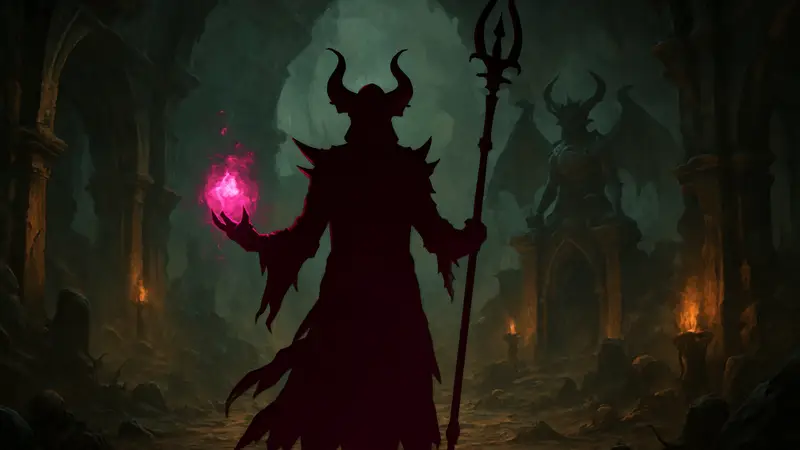 Изображение Чернокнижника из Diablo 4, нового класса в Lord of Hatred.