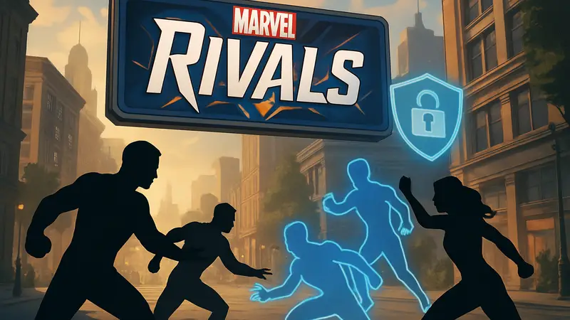 Логотип Marvel Rivals, анти-чит система. Игроки борются с читерами, возвращение очков рейтинга.