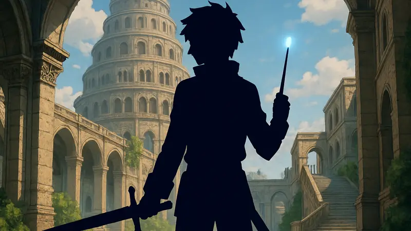 Уилл Серфорт, главный герой аниме Wistoria: Wand and Sword с мечом и волшебной палочкой.