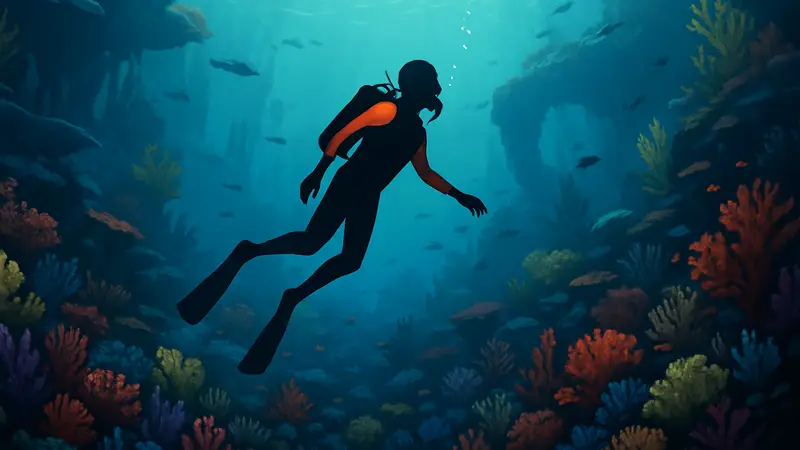 Игрок плавает среди кораллов в Subnautica 2, демонстрируя подводный мир.