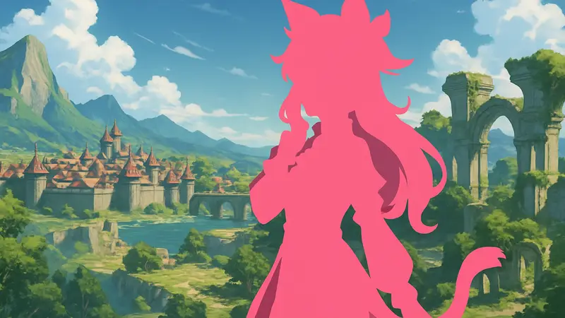 Новая розововолосая героиня Genshin Impact версии Luna 6