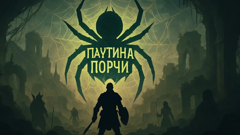 Логотип события «Паутина порчи» в игре Raid: Shadow Legends.