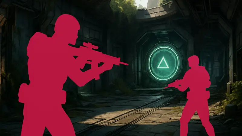 Скриншот игрового процесса из игры Marathon от Bungie, показывающий персонажей.