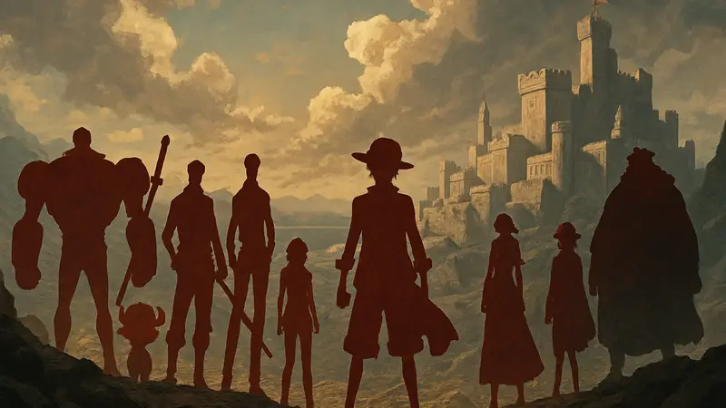 Пираты Соломенной Шляпы из One Piece, готовящиеся к последней битве в финальной саге.