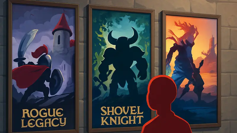 Обложки игр Rogue Legacy, Shovel Knight и Dead Cells в рамках акции Humble Bundle