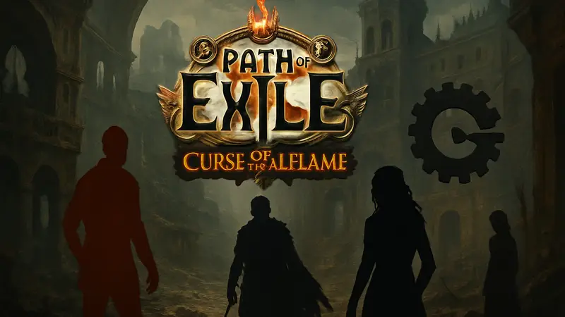 Обновление Path of Exile 3.29 с лигой Curse of the Allflame, логотип Grinding Gear Games
