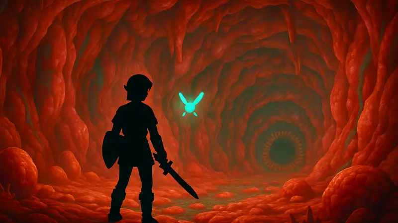 Скриншот или концепт-арт фанатского ремейка Zelda Ocarina of Time на Unreal Engine 5.