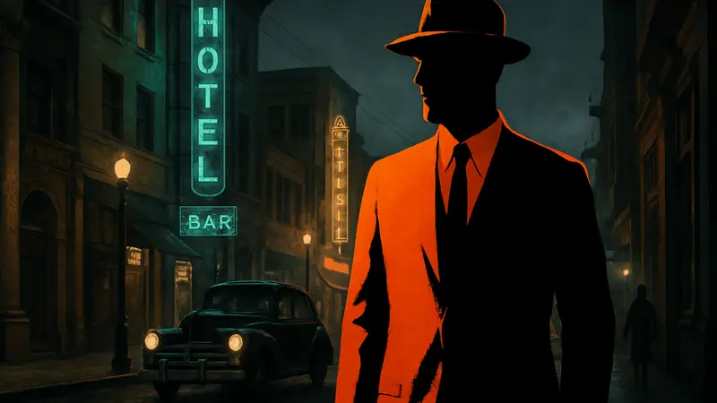 Джон Хэмм в образе детектива, похожий на персонажа L.A. Noire