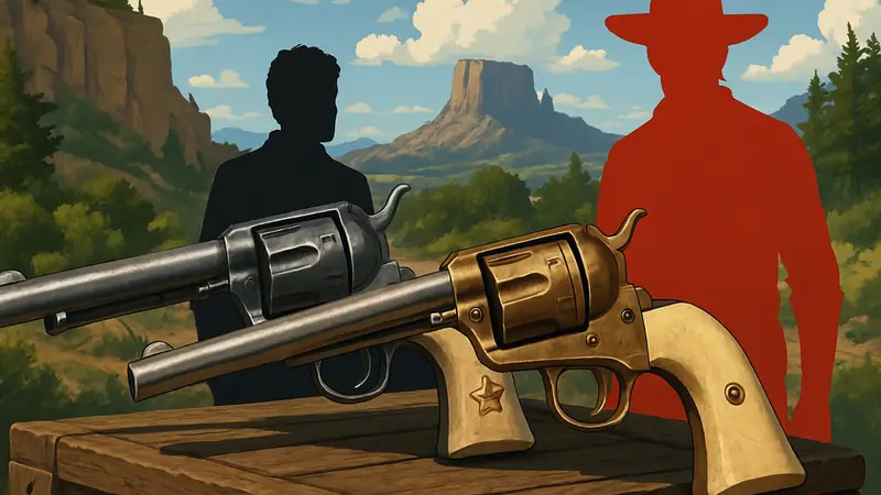 Неофициальные реплики револьверов Келлоуэя и Отиса Миллера из Red Dead Redemption 2