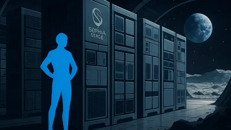 Изображение модульных космических компьютеров Sophia Space, концепт космического ЦОД