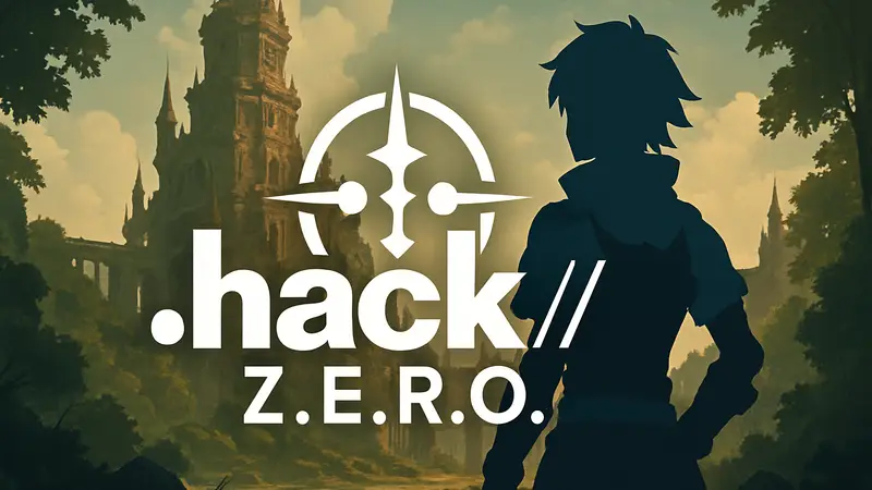 Логотип ролевого экшена .hack//Z.E.R.O., символизирующий долгожданный анонс игры после десяти лет разработки.