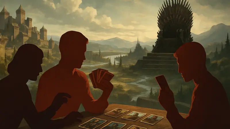 Настольная игра Game of Thrones Masters of Intrigue, карточки, Вестерос, Железный Трон.