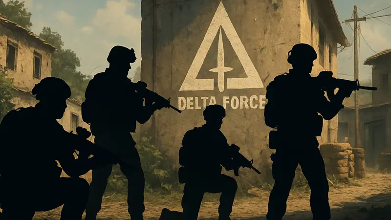 Кадр из игры Delta Force с несколькими оперативниками в боевой экипировке, готовыми к бою.