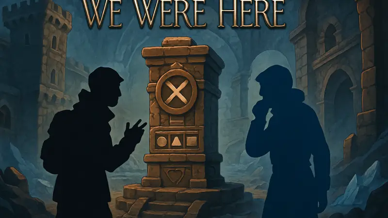 Логотип We Were Here или изображение, символизирующее кооперативную головоломку