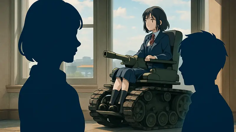Актеры озвучки аниме Tank Chair: Наги Таира и Сизука Таира.