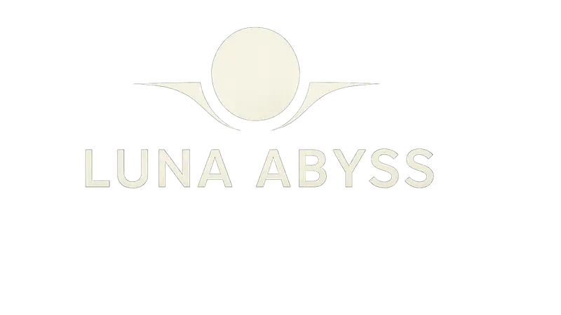 Логотип Luna Abyss, на фоне космического ужаса, студия закрылась.