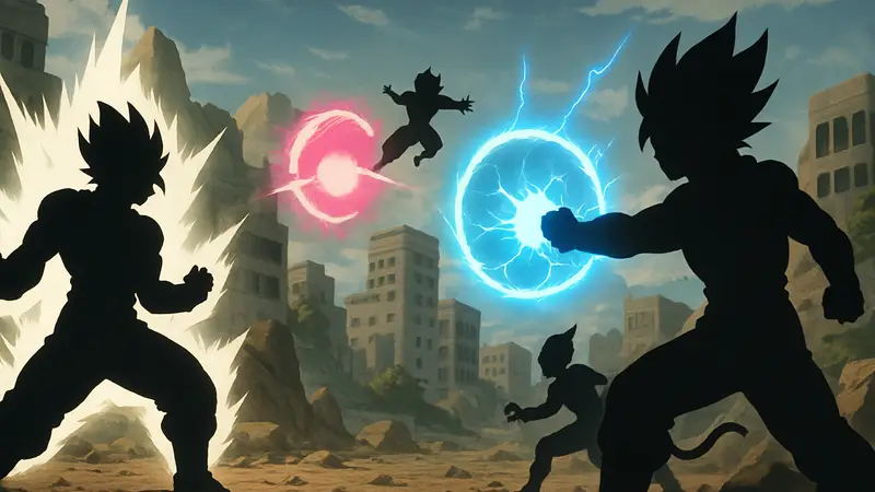 Персонажи из Dragon Ball: Xenoverse 2 в битве, демонстрирующие новые способности из DLC.