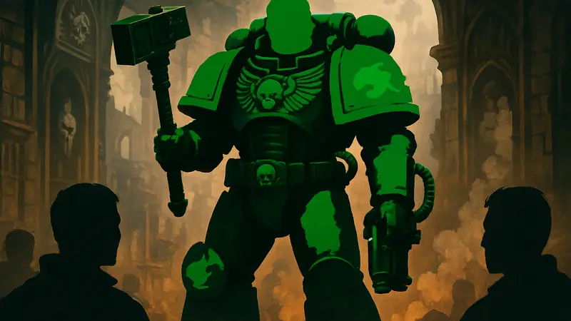 Фигурка Вулкана Ге'стана из Warhammer 40,000, фигурка JoyToy Salamanders