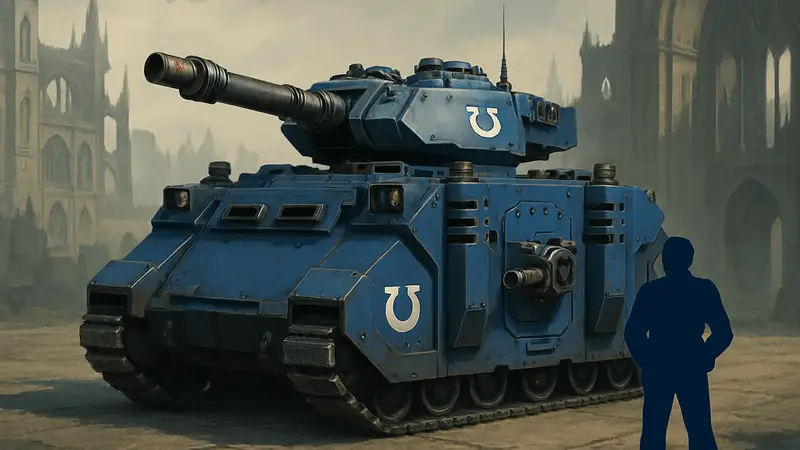 Модель «Хищника-Разрушителя» Ультрамаринов из Warhammer 40,000 от JoyToy.