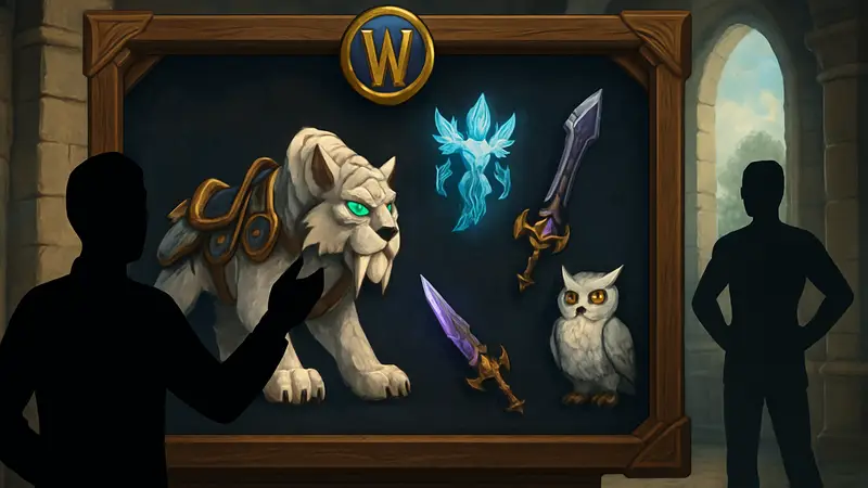 Изображение спорного набора косметики для World of Warcraft из внутриигрового магазина