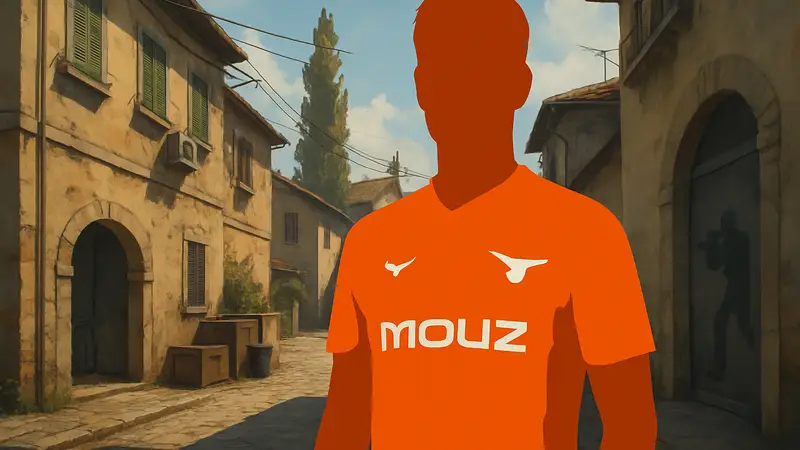 Киберспортсмен PR в форме команды MOUZ, возвращение игрока в состав Counter-Strike.