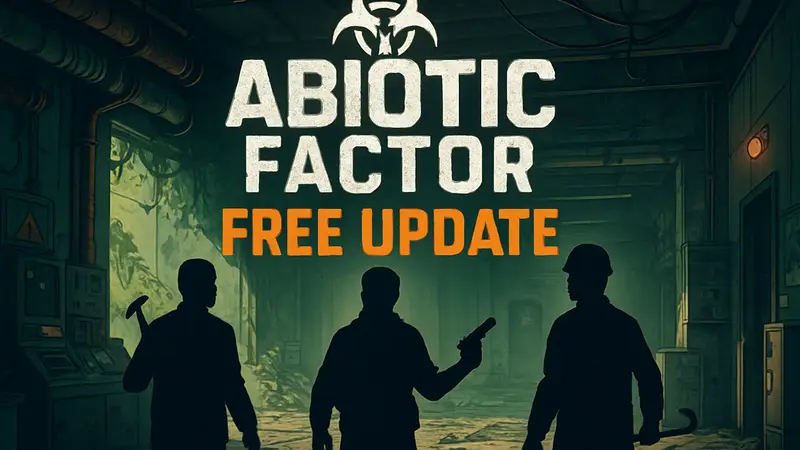 Логотип игры Abiotic Factor с надписью "Free Update"