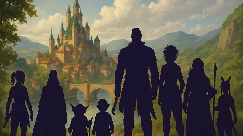 Обложка романа Critical Role «The Mighty Nein — Children of Empire» с персонажами