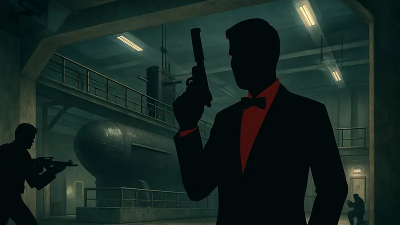 Обложка игры Agent 64: Spies Never Die, шутера в стиле GoldenEye.