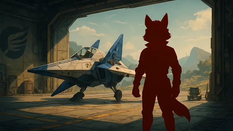 Джеймс МакКлауд из Star Fox в его прологе, демонстрирующем новые дизайны