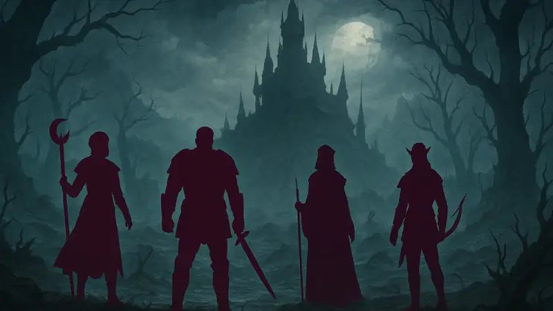 Идеальный порядок прохождения квестов во втором акте Baldur's Gate 3, изображение персонажей на фоне Проклятых Тенью земель.
