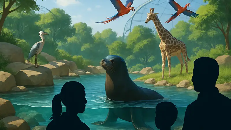 Изображение из игры Planet Zoo 2, демонстрирующее новые водные и летающие виды животных.