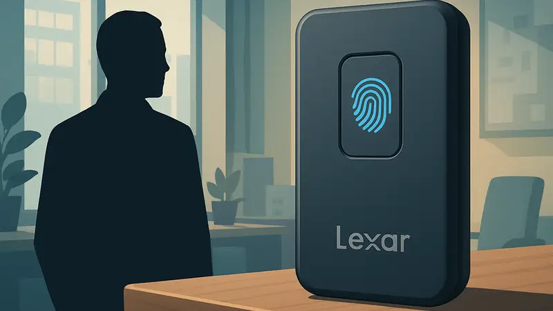 Портативный SSD Lexar TouchLock с виденным сканером отпечатков пальцев