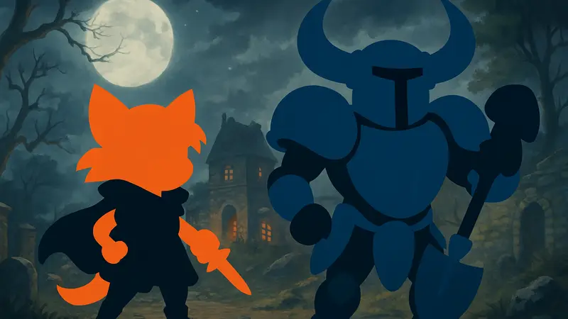 Сравнение персонажей Мины из Mina the Hollower и Рыцаря-лопаты из Shovel Knight