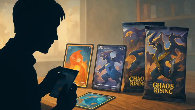 Коллекционные карты Pokemon TCG: бустеры Chaos Rising, редкие покемоны, Грениндзя