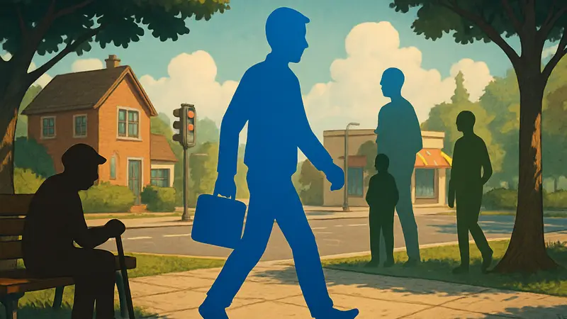 Walk of Life: скриншот игры, комиксный арт-стиль, симулятор жизни, необычные роли, персонаж.