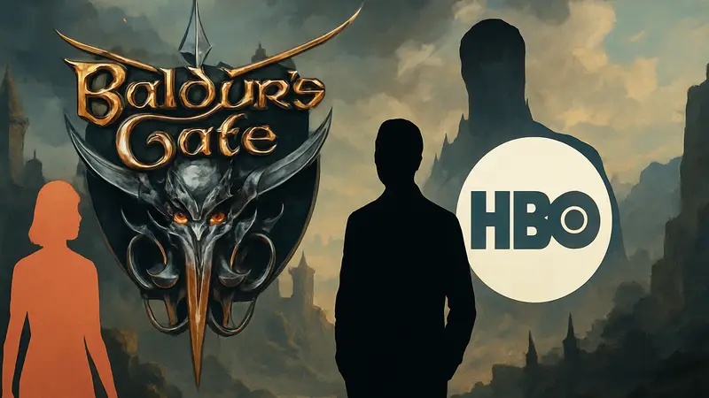 Логотип Baldur's Gate 3 и HBO, намекающие на экранизацию