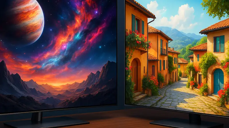 Современные OLED-телевизоры от LG и Samsung, демонстрирующие высокое качество изображения и апскейлинга.
