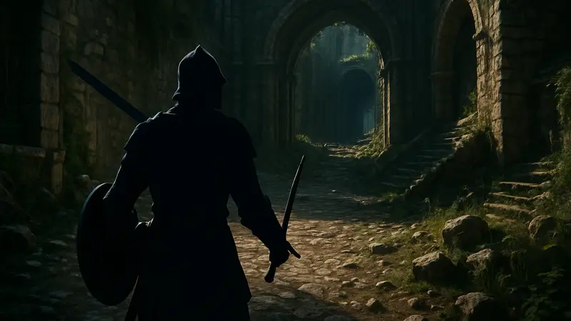 Скриншот Dark Souls 2 с включённой трассировкой пути, демонстрирующий улучшенное освещение и тени.