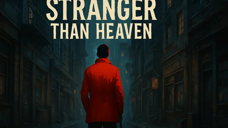 Логотип Stranger Than Heaven с намёком на стиль Yakuza или детектив