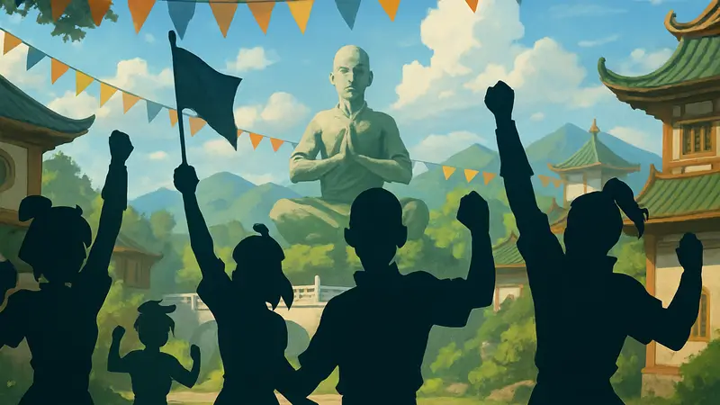 Персонажи из Avatar Legends: Realms Collide празднуют летнее событие Unity Day.
