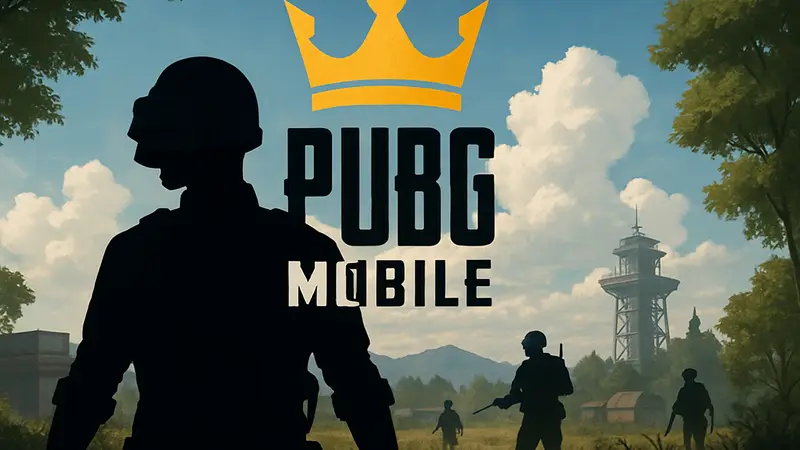Логотип PUBG Mobile с короной режима Hero's Crown
