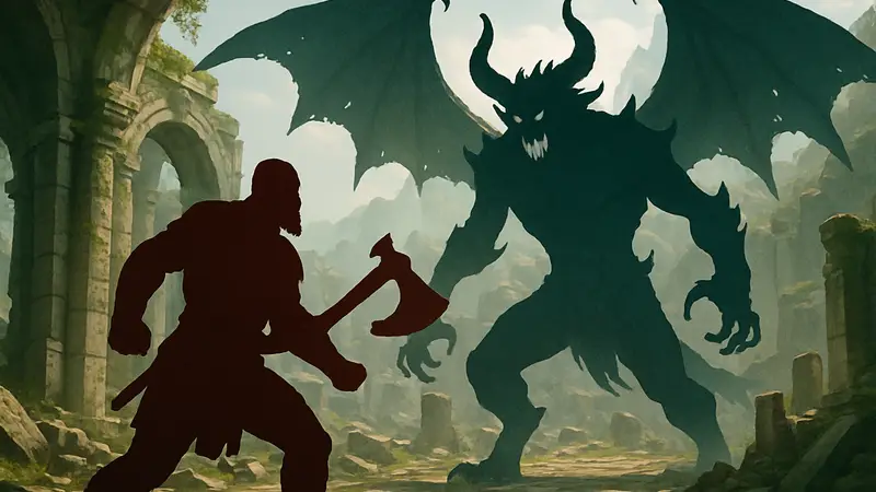 Кратос сражается с демоном Аластором в God of War: Sons of Sparta