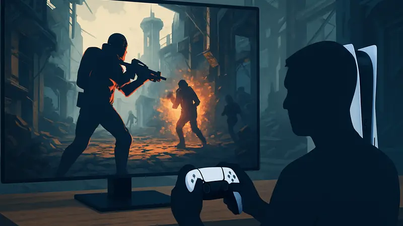 Футуристический шутер от первого лица на консоли PlayStation 5 с элементами экшена