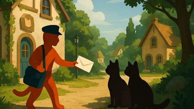 Главный герой Cat Mail Co. доставляет письма кошкам